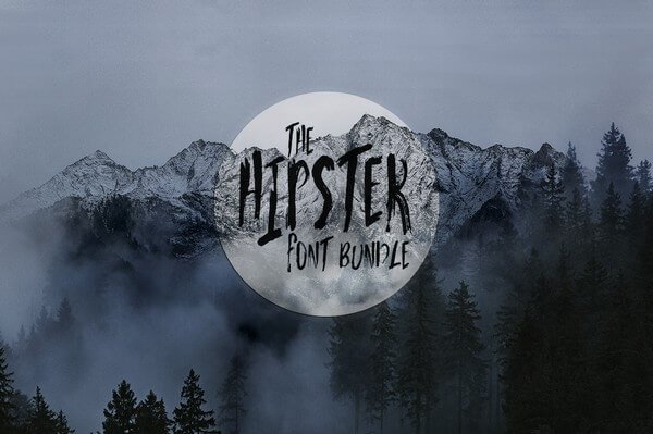 Today we bring you The Hipster Fonts Bundle. 