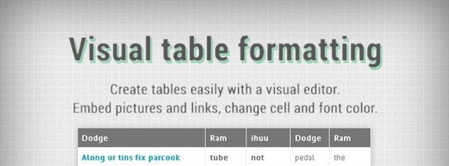 use of view tabular data