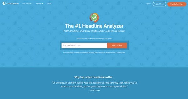 A great tool is Coschedule’s headline analyzer.