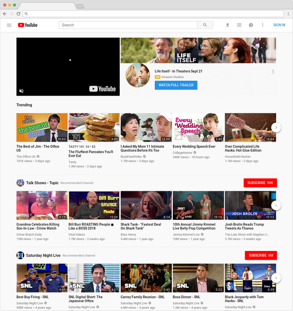YouTube is an video streaming platform. 