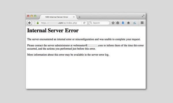 This error tells you there is an internal error with the server. 