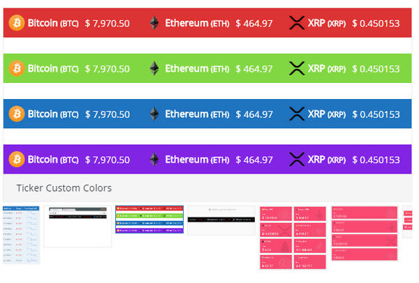 Premium Cryptocurrency Widgets for WordPress is a pluign that offers multiple widgets.