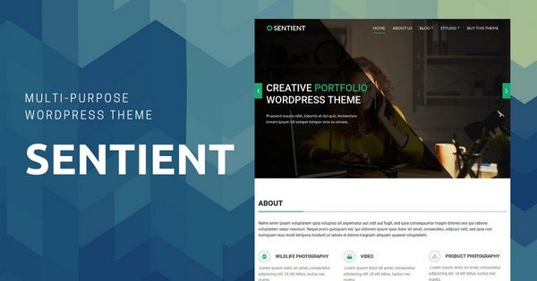 Sentient - A Premium Multipurpose, Multi-page WordPress Theme