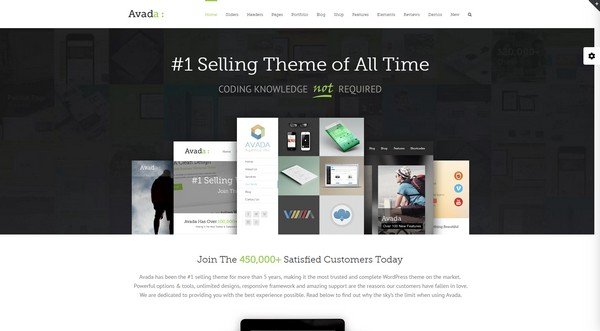 Avada is one of the best-selling WordPress themes.