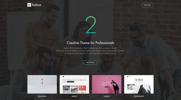 Kalium is a popular WordPress theme, thanks with lots of features, user-friendliness, and functionality.