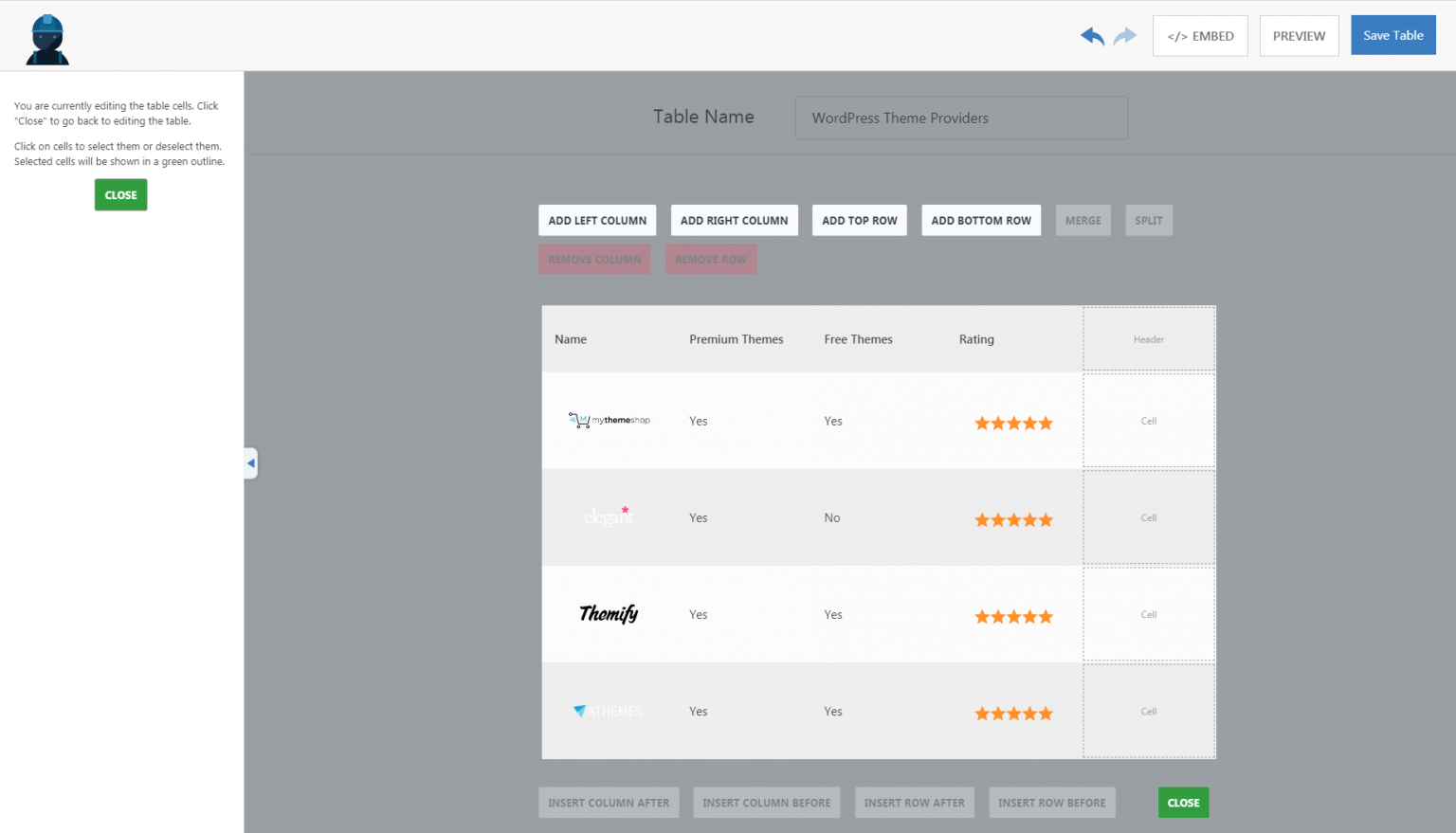 How to Add Tables in WordPress Using WP Table Builder