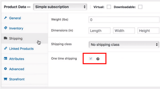 A Recurring Payments Based Subscription Site - In the next step, you need to define the shipping options.