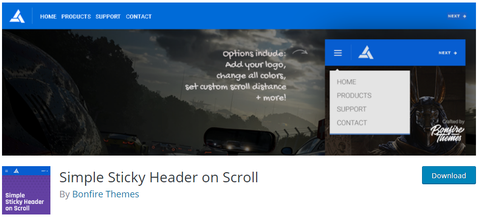 Simple Sticky Header on Scroll