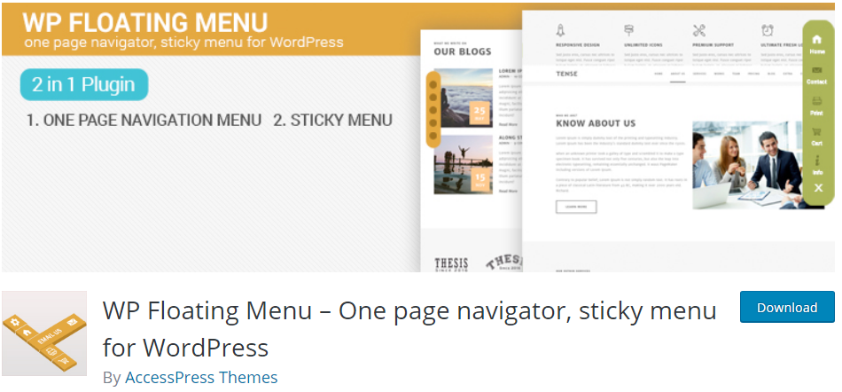 WP Floating Menu