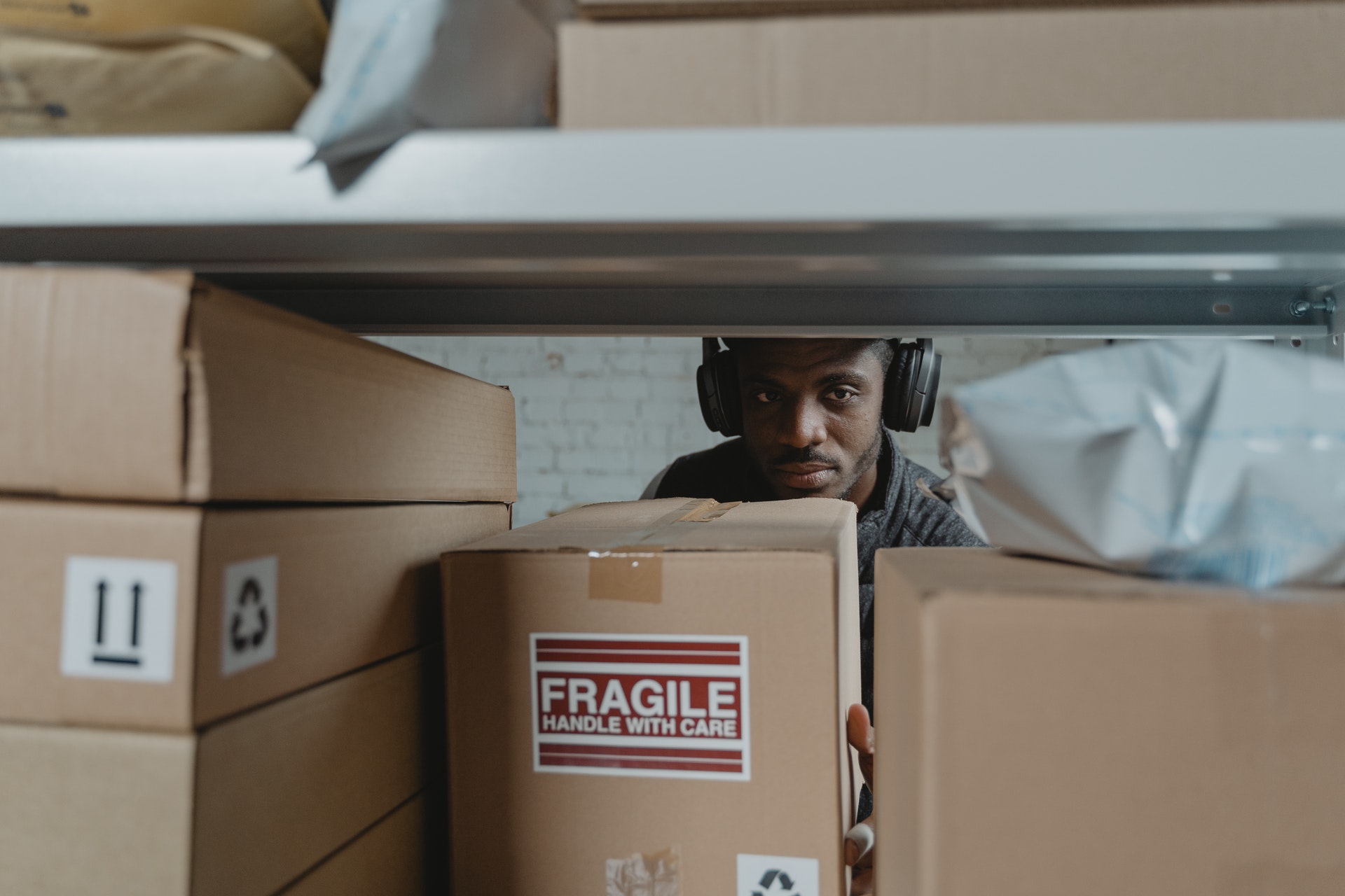 Man working in inventory