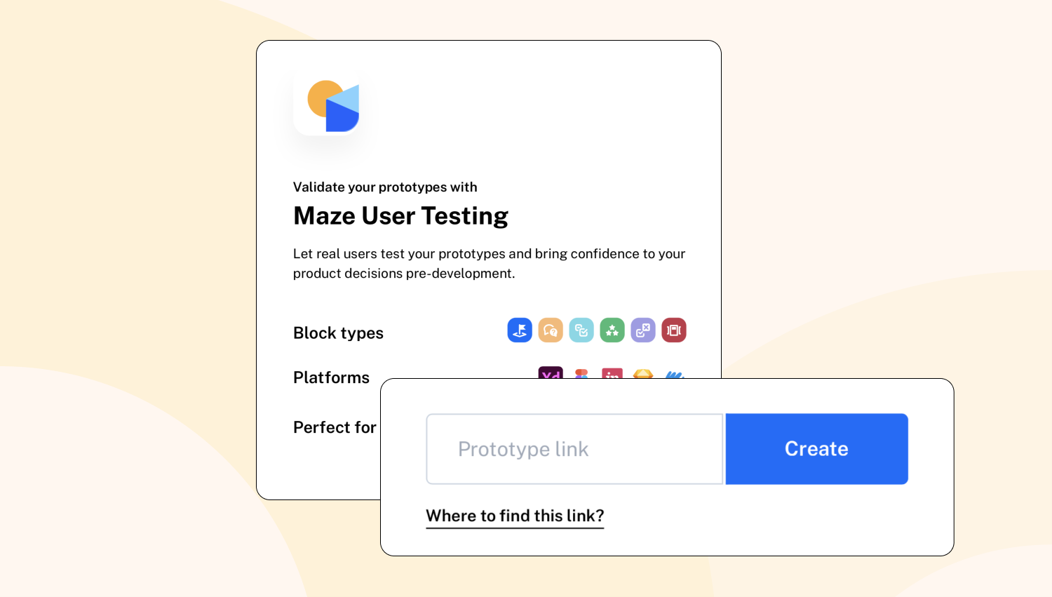 Maze user testing