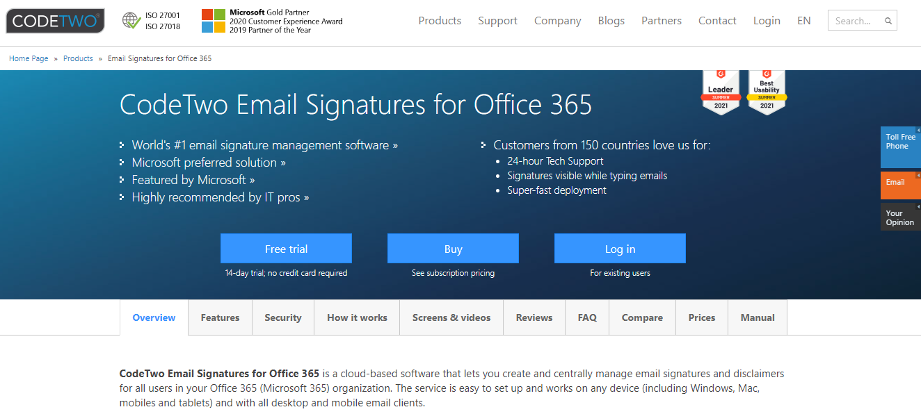 CodeTwo Email Signatures for Office 365