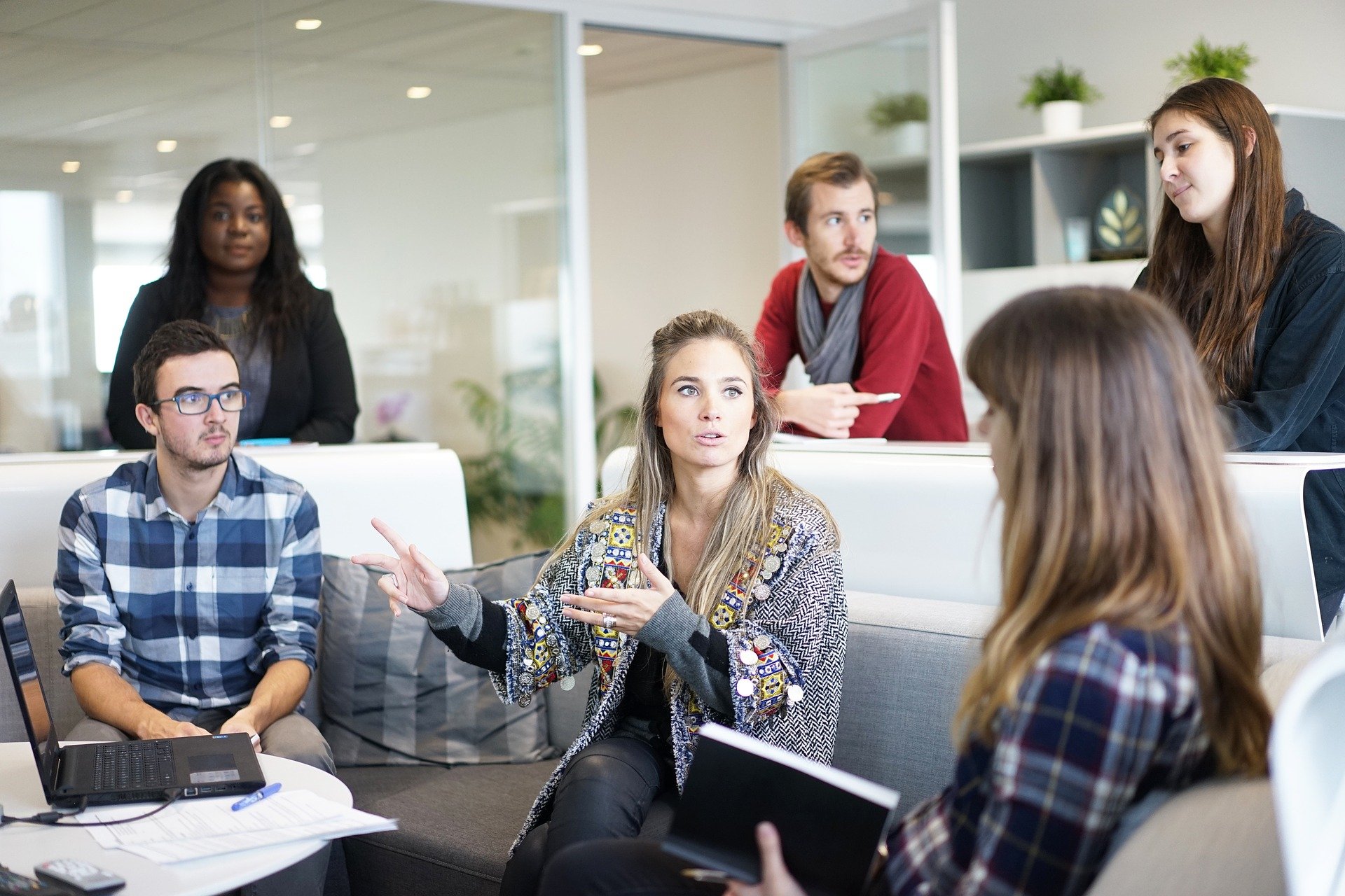 Group of people on meeting