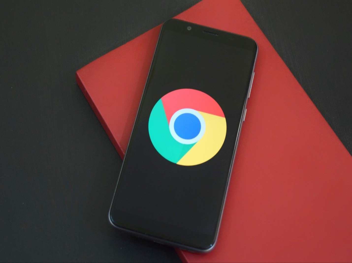 Smartphone with Google logo on display