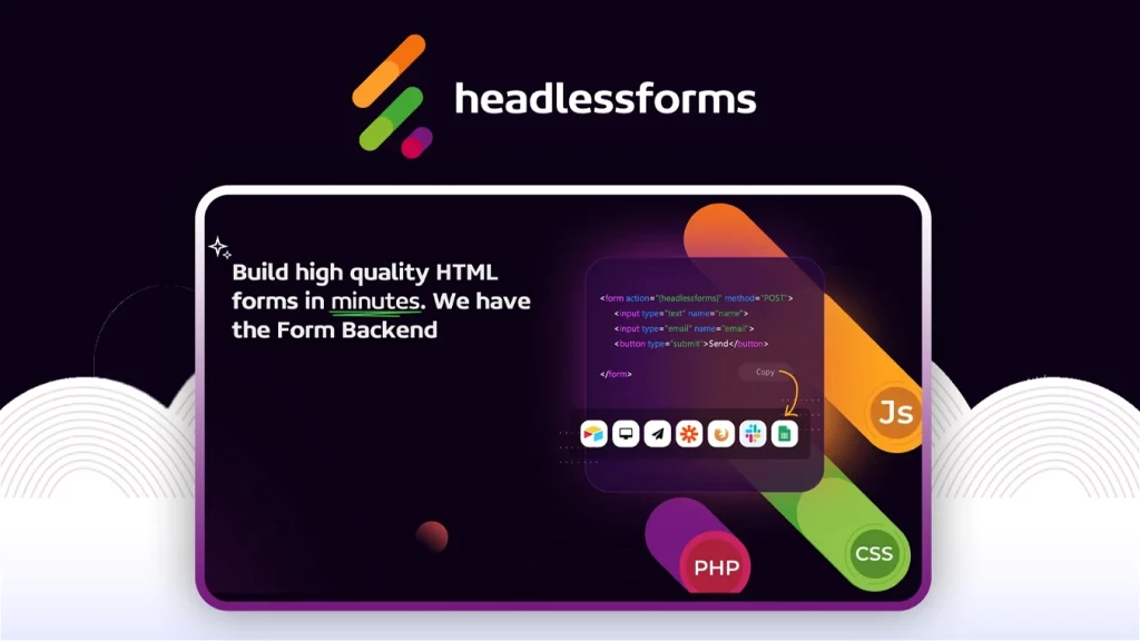 Headlessforms landing page