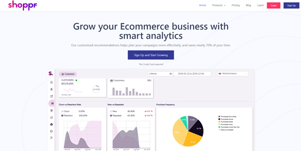 Shoppr landing page