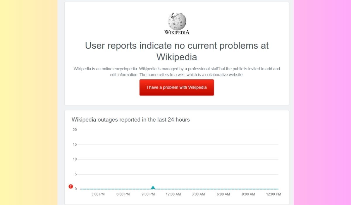 Check Wikipedia Server Status