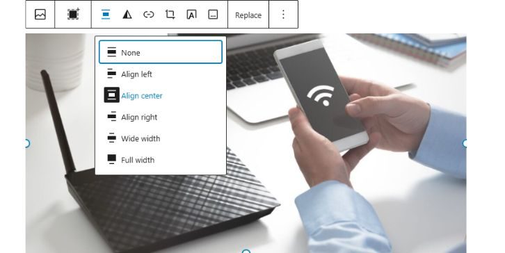 Aligning Images in WordPress Block Editor