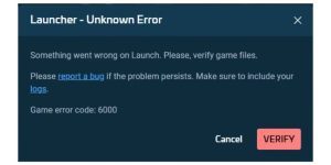 What Is Star Citizen Error Code 6000?