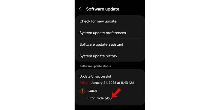 What Causes Error Code 500 on Samsung Devices?