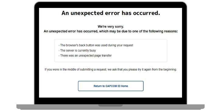 Capcom’s Server Status