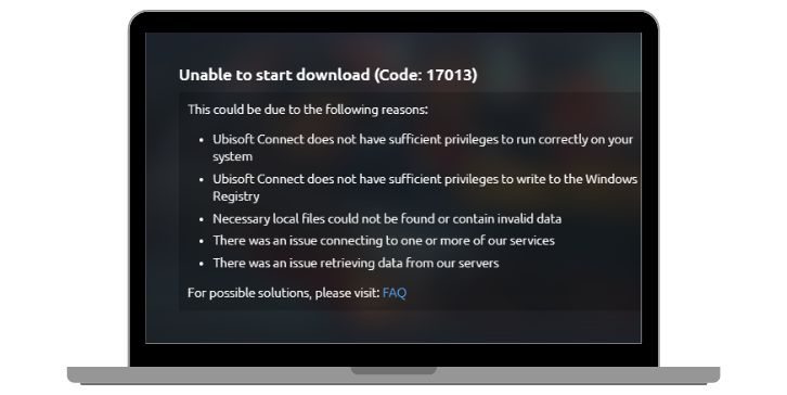 What Does Ubisoft Error Code 17013 Mean