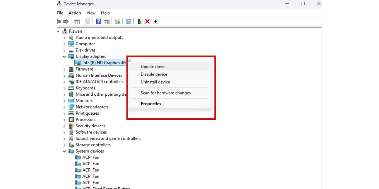Update Your Graphics Drivers