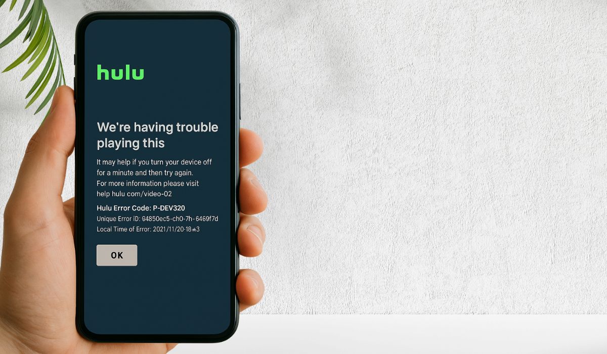 What Does Error Hulu P-DEV320 Error Code Mean?
