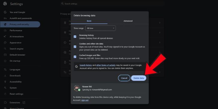 2. Clear Browser Cache and Cookies
