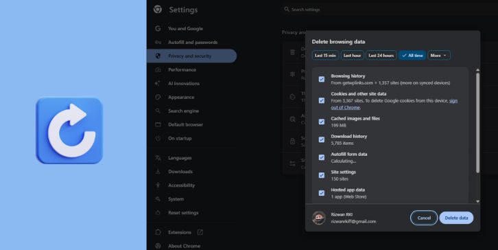 Refresh and Clear Browser Cache