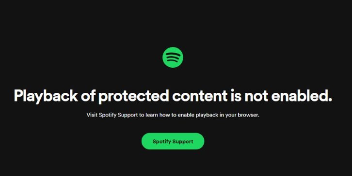 What Is The “Playback of Protected Content Is Not Enabled” Error