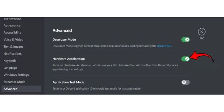 Check Discord Hardware Acceleration