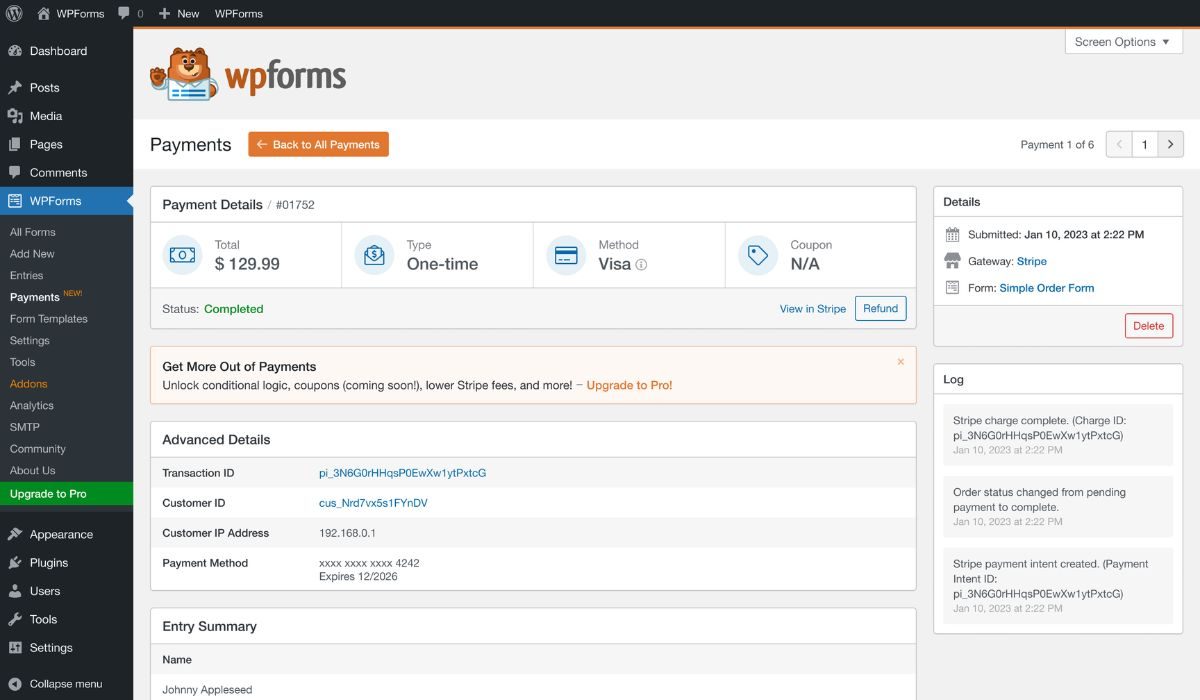 What About WPForms?