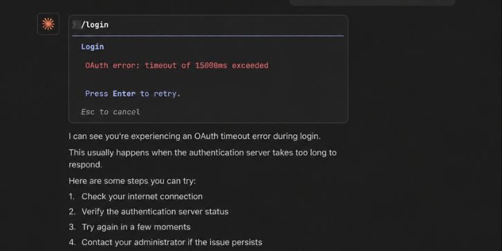 What Does “OAuth Error: Timeout of 15000ms Exceeded” Mean
